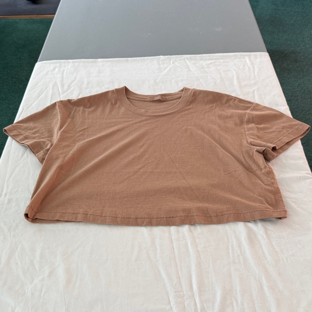 nuuds Light Brown Crop Top